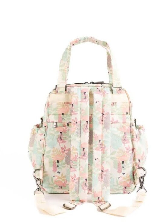 Lug Legacy Collection Mini Puddle Jumper Convertible Tote Bag Flamingo Foliage